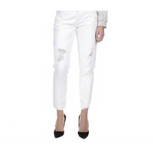 NEW TRACTR high-rise weekender jeans in white